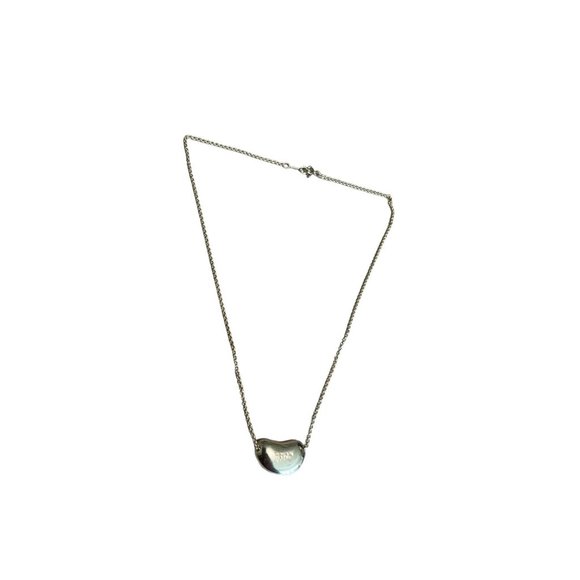 TIFFANY & CO Sterling Grande Bean Necklace 1158 - Picture 2 of 7